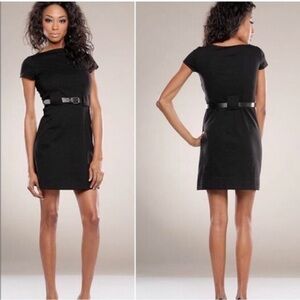 Theory Adrianne Belted Mini Dress black size 8